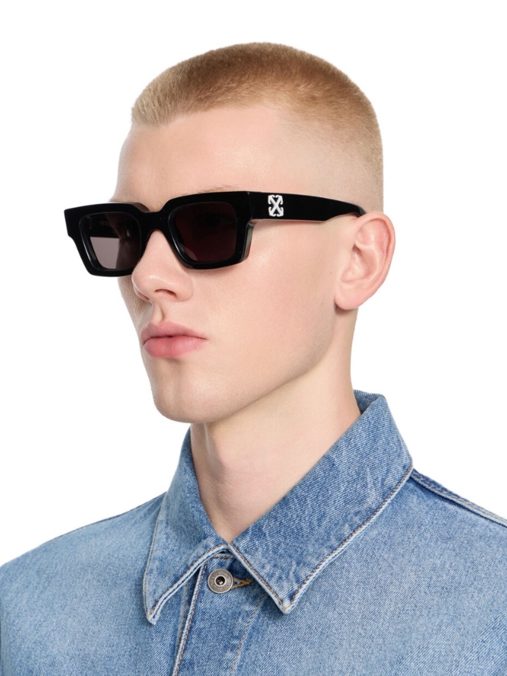 Virgil Sunglasses Bold Square & Classic Box, Case, Cloth, Blooklet, Tags, (UPC)
